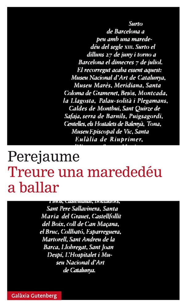 Portada del llibre "Treure una marededéu a ballar", Barcelona: Galaxia Gutemberg, 2018.