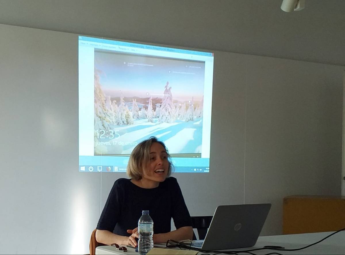 Presentació del llibre "L'ull i la navalla" d'Íngrid Guardiola (foto Rafel Griera)